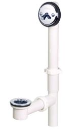 GERBER, G0041510, CLASSICS PVC TRIP LEVER DRAIN FOR STANDARD TUB, CHROME