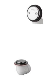 GERBER, G0041642, CLASSICS SCHEDULE 40 ABS AUTO TRIP DRAIN KIT FOR STANDARD TUB, CHROME