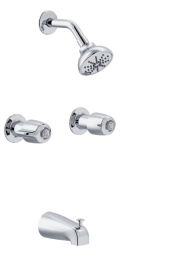 GERBER, G004872083, CLASSICS TWO-HANDLE SHOWER KIT, CHROME