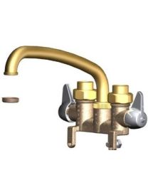 UNION BRASS, 46, 8" TUBE CAST BRASS SPOUT LAUNDRY FAUCET WITHOUT MOUNTING HARDWARE