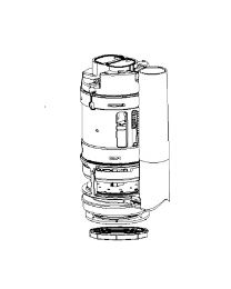 TOTO, THU740S-A, DRAIN VALVE  FOR DUAL FLUSH TOILET 1 PIECE 646E
