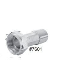 PASCO, 7601, 3/4" MALE X 1" FEMALE X 2.60" BRASS WATER METER COUPLING 