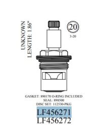 WALTER, LF456271, 1.86" L 20 BROACH UNKOWN CARTRIDGE, HOT