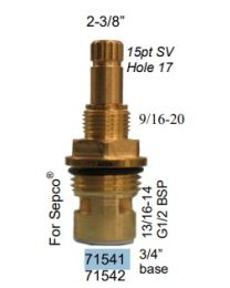 JERICH, 71541LF, SEPCO STEM ASSEMBLY, HOT