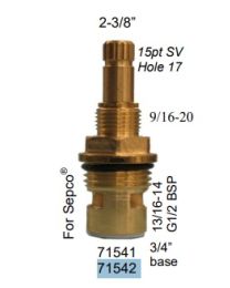 JERICH, 71542LF, SEPCO STEM ASSEMBLY, COLD