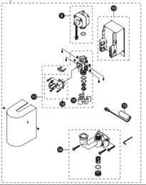 TOTO, TN78-9V410, 0.8GPM SINGLESUPPLY CONTROLLER FOR ELECTRIC FAUCET, BRONZE 