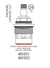 WALTER, 401031, ROHL CERAMIC CARTRIDGE, HOT