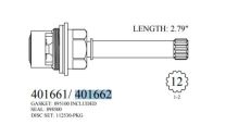 WALTER, 401662, FOR ARTISTIC BRASS 2 HANDLE TUB & SHOWER FAUCET SHORT CERAMIC CARTRIDGE COLD