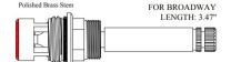 JERICH, 26992LF, BROADWAY (26.59204-625) WIDESPREAD BRASS LAVATOR CERAMIC CARTRIDGE, COLD  