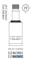 WALTER, 463801, AERSLUX (HELIVEX) CERAMIC CARTRIDGE, HOT