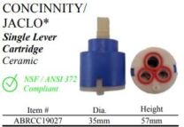 WALTER, ABRCC19027, CONCINNITY/ JACLO SINGLE LEVER CERAMIC CARTRIDGE 