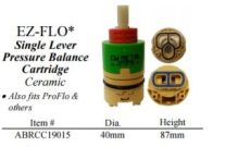WALTER, ABRCC19015, E-Z FLOW SINGLE LEVER PRESSURE BALANCE CARTRIDGE 