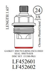 WALTER, LF452602, FOR B&K CERAMIC CARTRIDGE RIGHT HAND, COLD