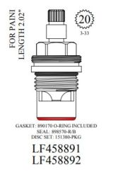 WALTER, LF458892, PAINI CERAMIC CARTRIDGE, COLD