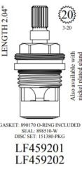 WALTER, LF459202, FRANKE (FR1946) CERAMIC CARTRIDGE, COLD