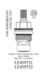 WALTER, LF459751, DORNBRACHT SHORT CERAMIC  HOT CARTRIDGE (03.90.03.130.00.90)