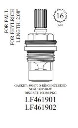 WALTER, LF461901, PHYLRICH LAVATORY FAUCET CERAMIC CARTRIDGE, HOT