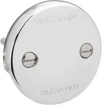 WATCO, 18002-CP, 2-HOLE FACE PLATE KIT WITH 2 SCREWS, CHROME PLATED