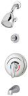 SYMMONS, 1-210VT, VISU-TEMP TUB AND SHOWER SYSTEM, POLISHED CHROME