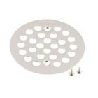 Polished nickel tub/shower drain covers