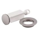 MOEN DRAIN PLUG AND SEAT, BRUSHED NICKEL