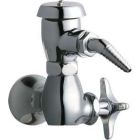CHICAGO FAUCETS WALL-MOUNTED SINGLE-HOLE, SINGLE-SUPPLY, LABORATORY FAUCET, POLISHED CHROME
