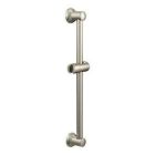Brushed nickel slide bars