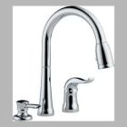 Kate: Single Handle Pull-Down Kitchen Faucet With Soap Dispenser