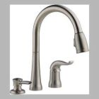Kate: Single Handle Pull-Down Kitchen Faucet With Soap Dispenser
