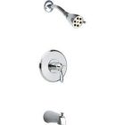 Tub And Shower Trim Kit W/ Shower Head And Diverter Tub Spout