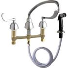 Concealed Dual Supply Sink Faucet W/ Side Spray
