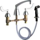 Concealed Dual Supply Sink Faucet W/ Side Spray