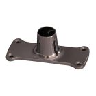 BARCLAY, 300-CP, JUMBO RECTANGULAR DIE-CAST FLANGES, PAIR, POLISHED CHROME