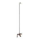 Tub Filler with Elephant Spout , Metal Cross Handles, 62" Riser, 6" Elbows,  Oil Rubbed Bronze