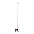 Tub Filler with Elephant Spout , Porcelain Lever Handles, 62" Riser, 6" Elbows,  Oil-Rubbed Bronze