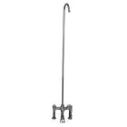 Rim Mounted Tub Filler with Metal Hand shower, Metal Lever Handles, Metal Diverter, Riser-Polished Chrome