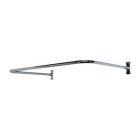 U" Shower Rod, 30" X 30" With Flanges, Polished Chrome
