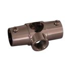 Wall Tee for 4150 Rod, Polished Nickel