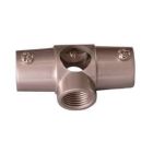 Wall Tee for 4150 Rod, Brushed Nickel