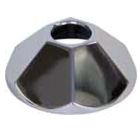KISSLER, 42-8002, UNIVERSAL FACETED  ESCUTCHEON 1-1/8" HIGH, CHROME