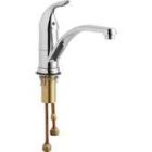 CHICAGO FAUCETS, 430-ABCP, 430 SERIES SINGLE-HOLE DECK-MOUNTED MANUAL FAUCET, CHROME