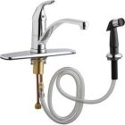 Single Lever Dual Supply Mixing Sink Faucet W/ Side Spray (Quantity 6)