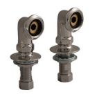 Elbows for Deck Mounting, 2"Pair, Polished Chrome