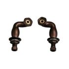 Elbows for Deck Mounting, 4"S-type, Pair, Oil Rubbed Bronze