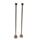 Straight Bath Supplies, No Stops With Hardware, Polished Nickel