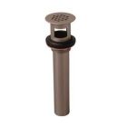 Grid Drain With Overflow, Brushed Nickel