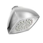 Chrome one-function 4-1/16" diameter spray head eco-performance showerhead showerhead