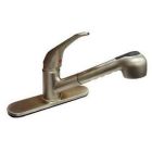 Dominion Pull Out Kitchen Faucet Satin Nickel
