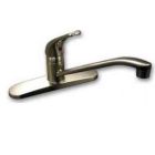 Dominion Kitchen Faucet less Spray Satin Nickel