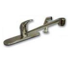 Dominion Kitchen Faucet less Spray Satin Nickel